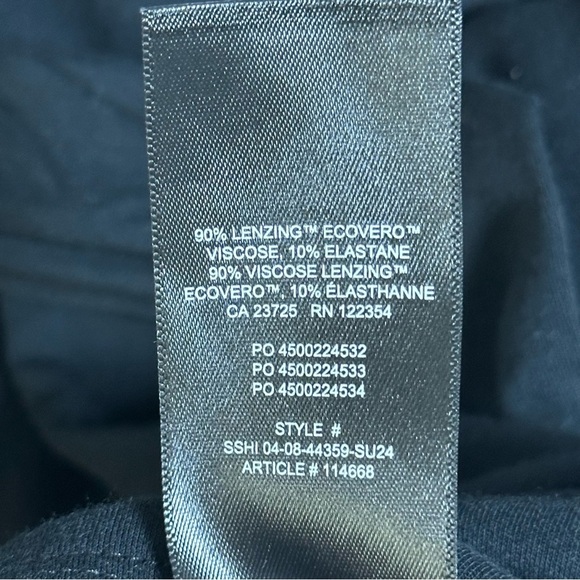 Wilfred New Lune Black Wrap With side ties Mini Dress XL Double-Layer Body - Picture 16 of 16